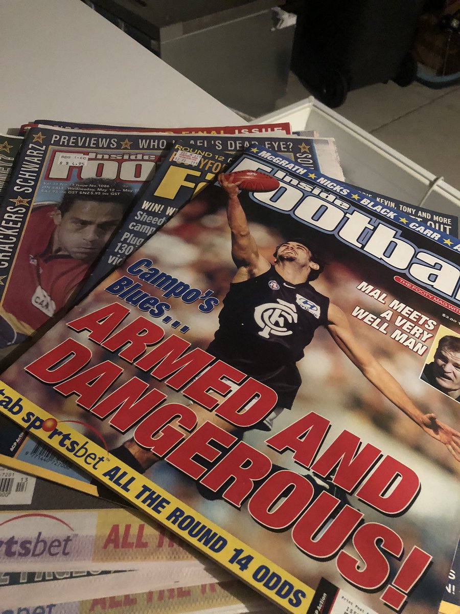 Justin Wearne (@justinwearne) on Twitter photo Footy fans I’ve got a couple of hundred old <a href="/InsideFooty/">Inside Football Magazine</a> newspapers all from early to mid 1990s.. if anyone wants them DM me and they are yours Footy fans I’ve got a couple of hundred old <a href="/InsideFooty/">Inside Football Magazine</a> newspapers all from early to mid 1990s.. if anyone wants them DM me and they are yours