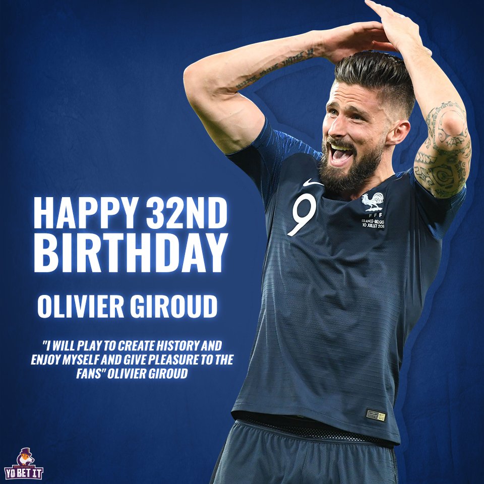  Happy 32nd Birthday to Chelsea\s Centre-Forward Olivier Giroud     