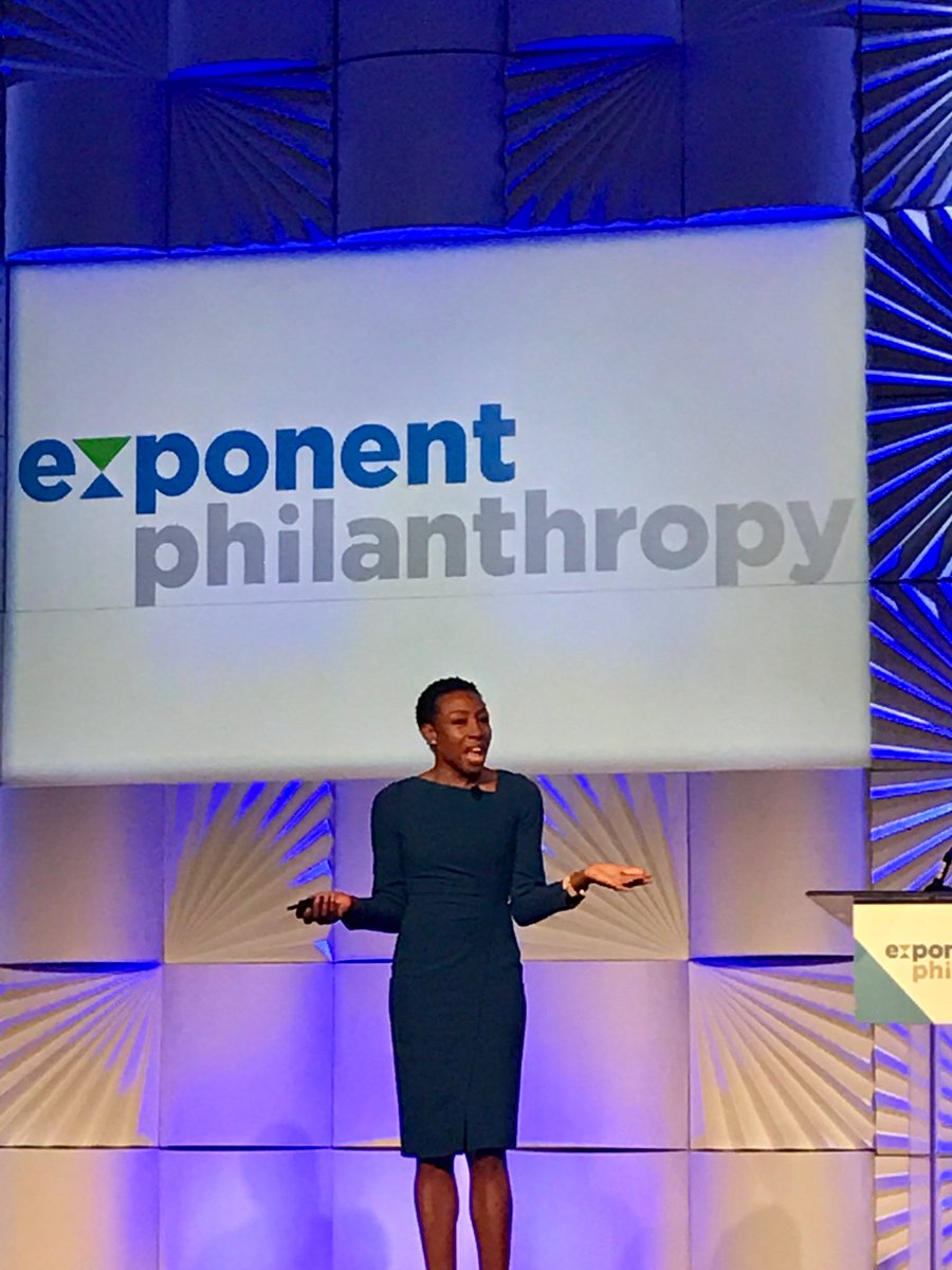 KuniFoundation's tweet photo. Inspiring talk by closing plenary Tiffany Dufu about work life balance and prioritizing possibility at #ExPhil18 #droptheball #philanthropy #philly https://t.co/xVSyiLvVJe