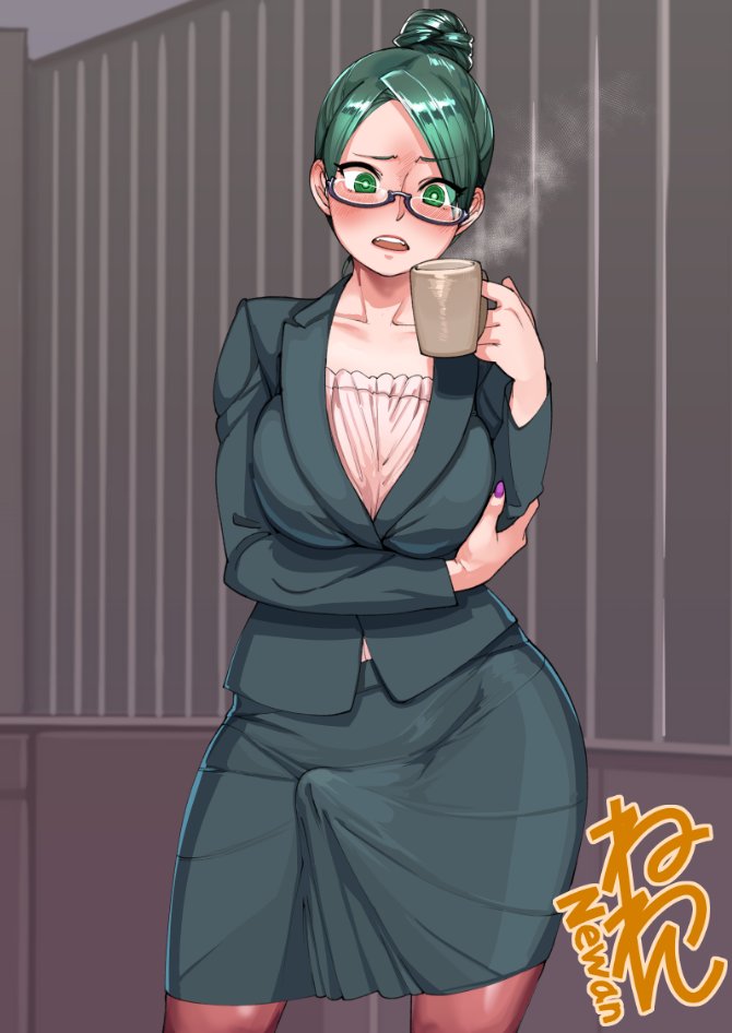 GreenHairedX's tweet photo. Nnh... What the hell was in this coffee~!? 

#SeductiveSunday https://t.co/Yw30lFF2UV
