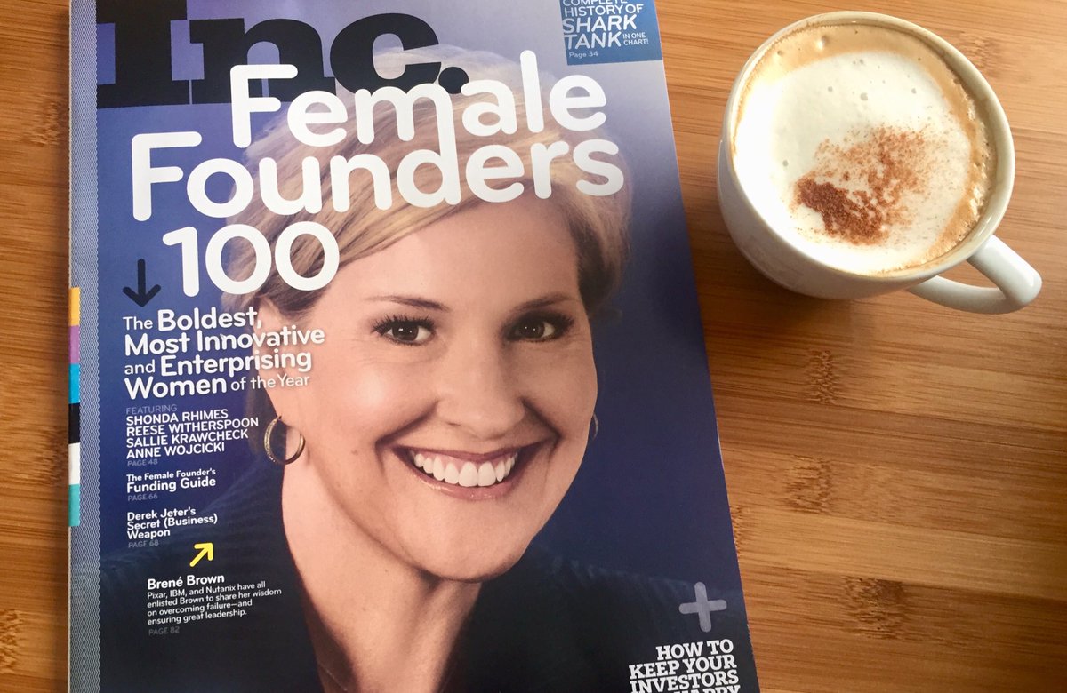 AMusuneggi's tweet photo. Sunday morning inspiration! #femalefounders cc: ⁦@Inc⁩ https://t.co/9FxZOkrWBD