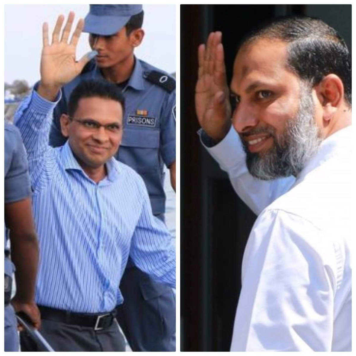 thaureef's tweet photo. Sheikh Imran adhi Col. Nazim evves sharuthakanula  mihaarun mihaarah minivankuranjehey!

#FreeSheikhImran
#FreeColNazim https://t.co/p346TwLq4x