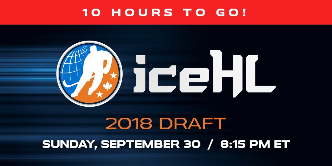 It’s DRAFT DAY in the #IceHL! Who’s ready to kick off 2018-19?

Note the start time is now 8:15pm ET rather than the top of the hour. ESPN quirk.