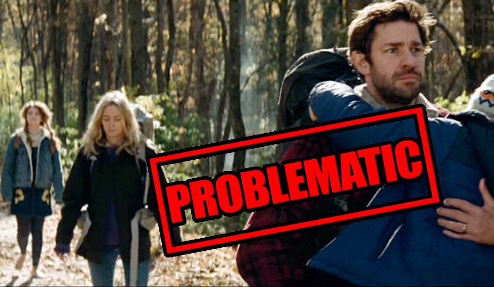 OffensiveCinema's tweet photo. A QUIET PLACE may be thrilling, but the film’s lack of diversity is a major problem, especially when a mixed-race couple would have been so easy (and empowering) to depict instead.

Unfortunately, the film’s limited worldview means that only whites will find it engaging. https://t.co/hVZkX1INH8