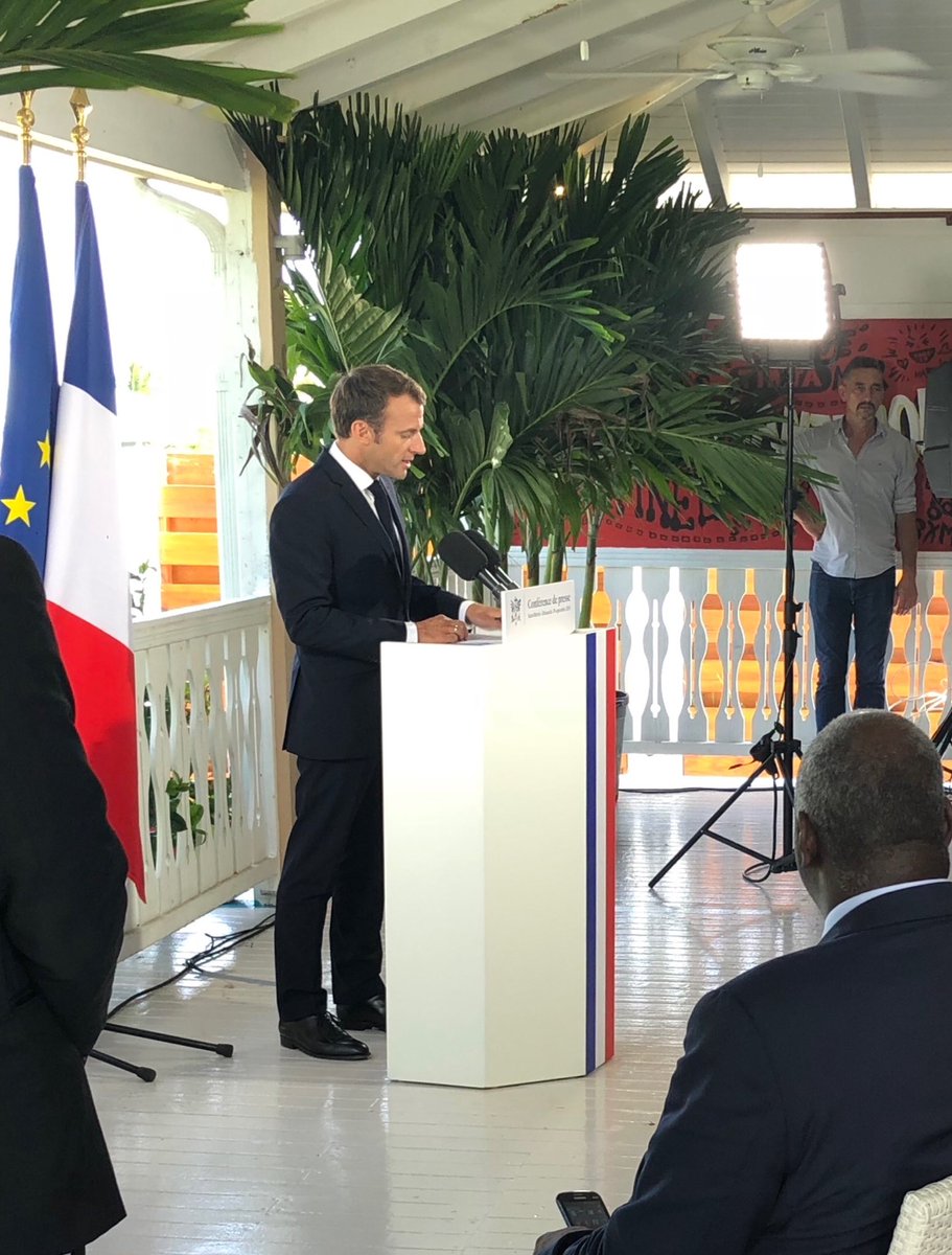 Le Président annonce une réforme du régime  #Catnat avant l’été 2019 avec notamment un système plus incitatif , plus rapide , plus généreux pour l’assurabilité outre-mer dans le cadre d’une stratégie durable ⁦<a href="/EmmanuelMacron/">Emmanuel Macron</a>⁩ ⁦@FFA_assurance⁩ ⁦<a href="/medef/">Mouvement des Entreprises de France</a>⁩ #Irma