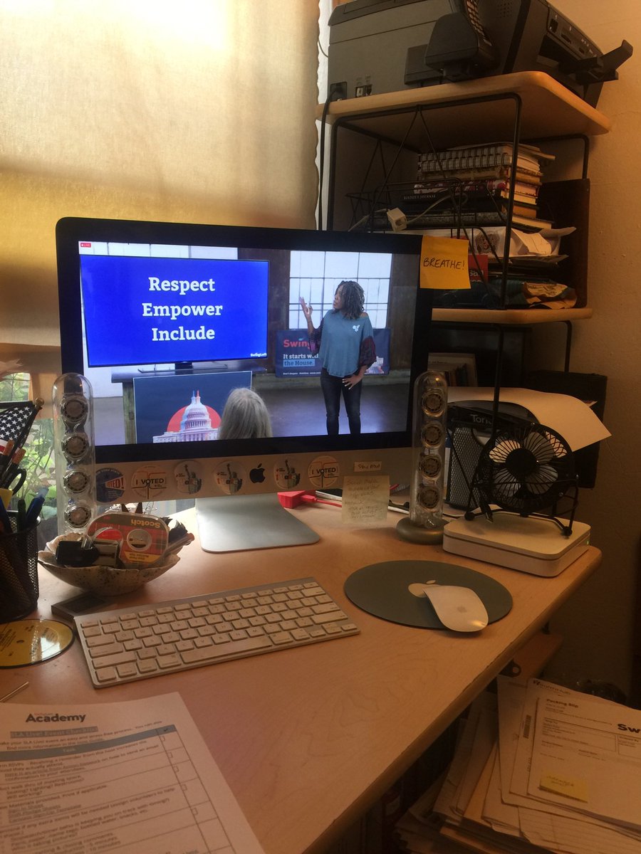 sfreel1's tweet photo. Watching #swingleftlive with 5 other volunteers and learning about GOTV! https://t.co/xGAzAZxviM