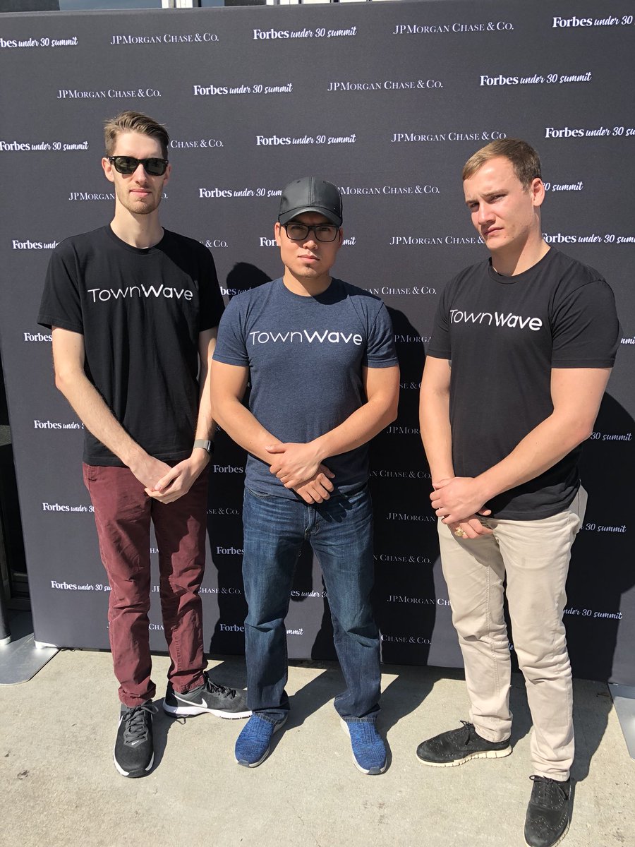 TownWave's tweet photo. @ForbesUnder30 Summit! We are in the building! #TownWave https://t.co/NkaJ1fGCbq
