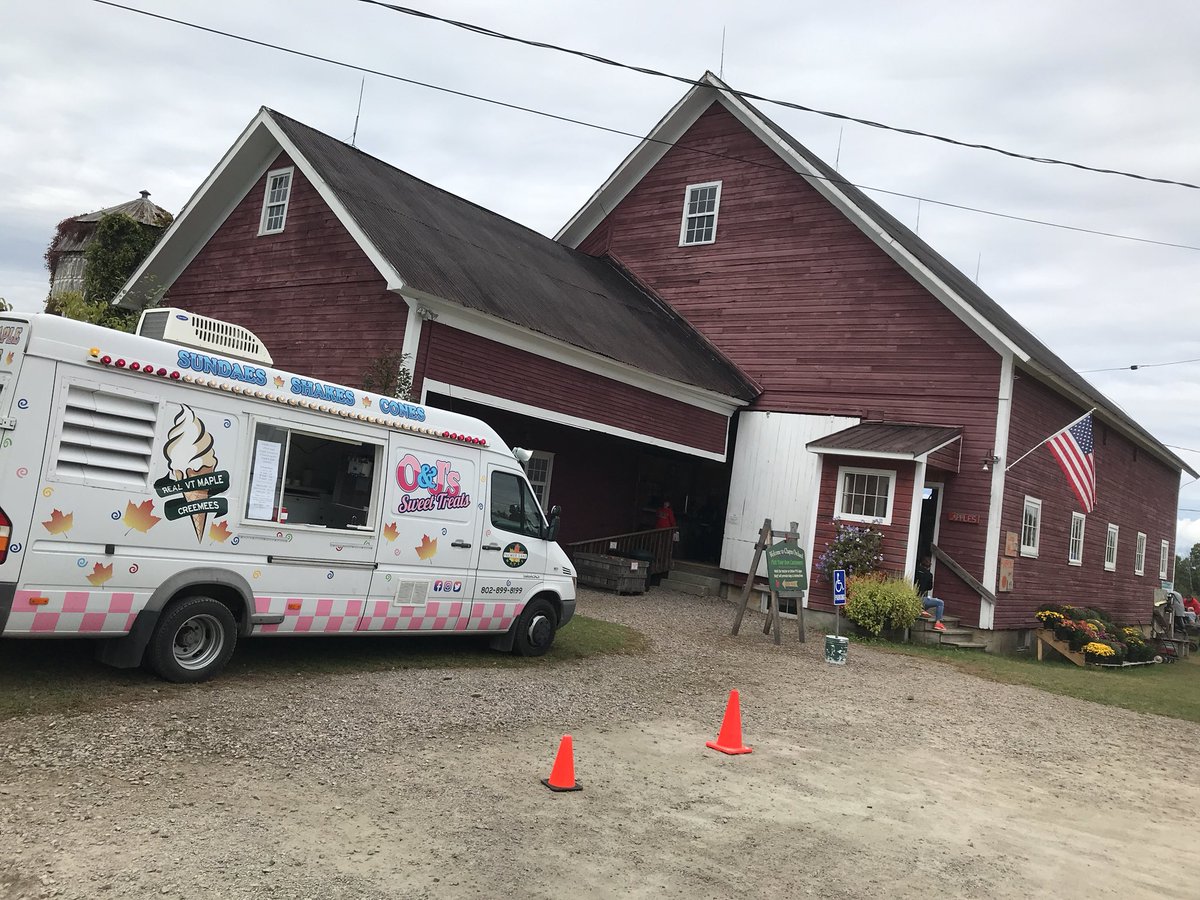 In honor of the season, we are serving up apple cinnamon creemees at Chapin Orchards. Of course we have real maple too!