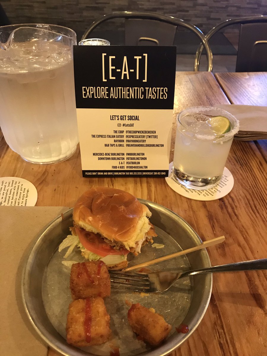 GayleCruikshank's tweet photo. At our 1st destination of #LetsEAT @TheCoopOntario man the food is delicious Best margeurita ever https://t.co/EFGvfSNMIm