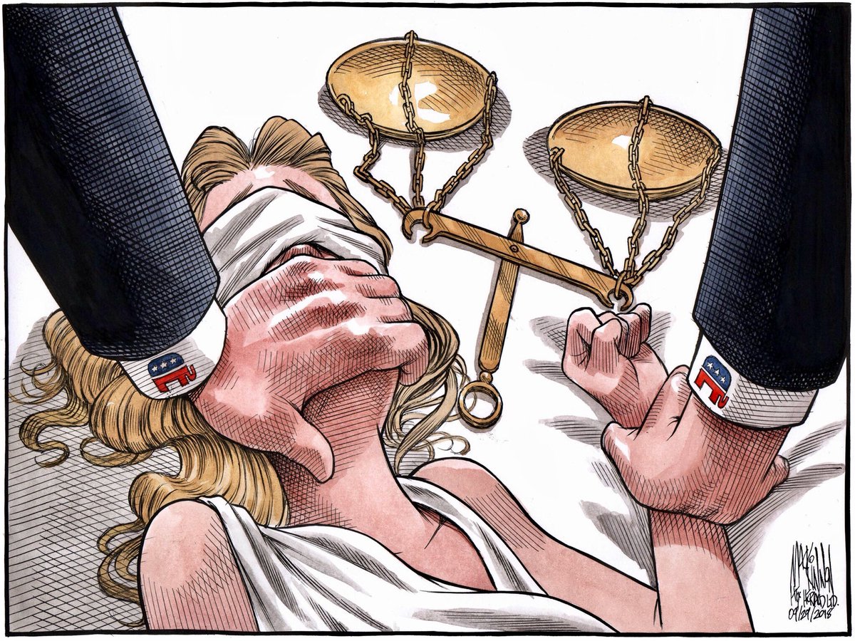 scribe12248's tweet photo. @realDonaldTrump 👉 Appointing a rapist and drunk to the Supreme Court. How proud you must be.

 Resig, scumbag. Mueller’s coming for you. https://t.co/mA2A2FUUWD