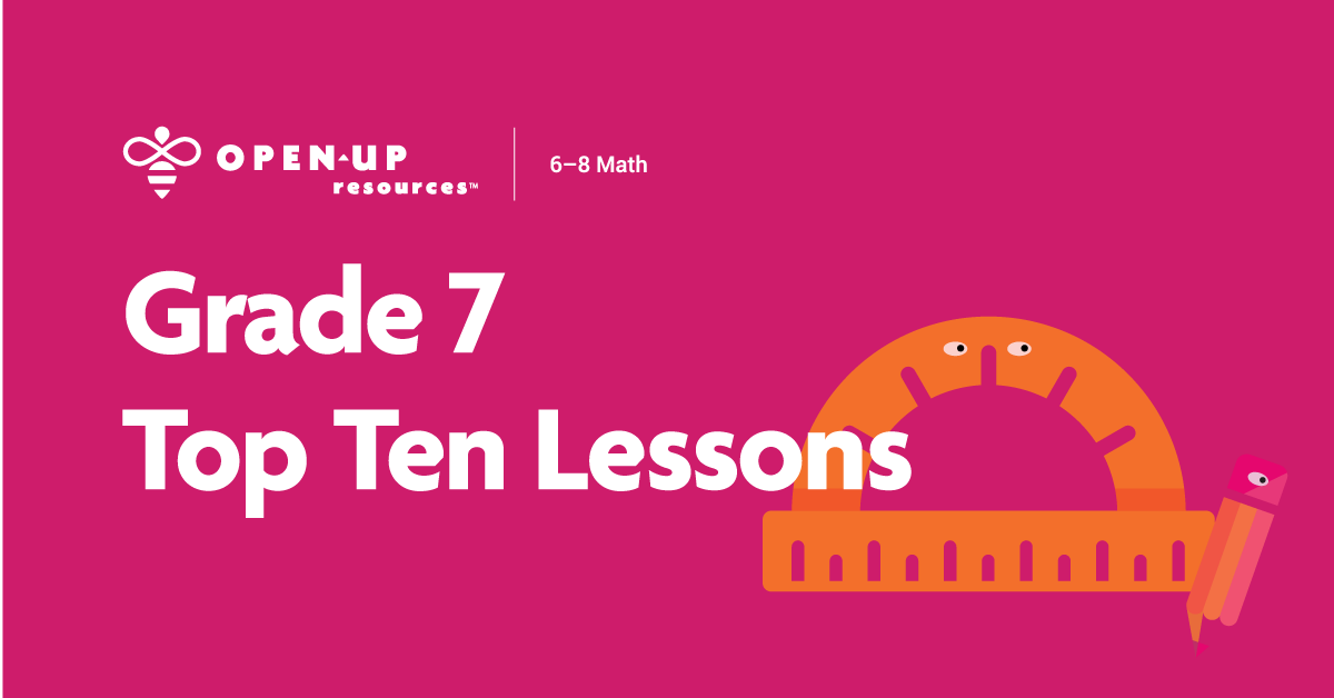 openupresources's tweet photo. Looking for some absolutely amazing math lessons?

We asked Ed's which ones from our 7th grade curriculum are their favorites.

Here are the ones they love, love, love: https://t.co/Wr55dj0ZyA #cpchat #sunchat #OpenUpMath https://t.co/svzdHlKbW8