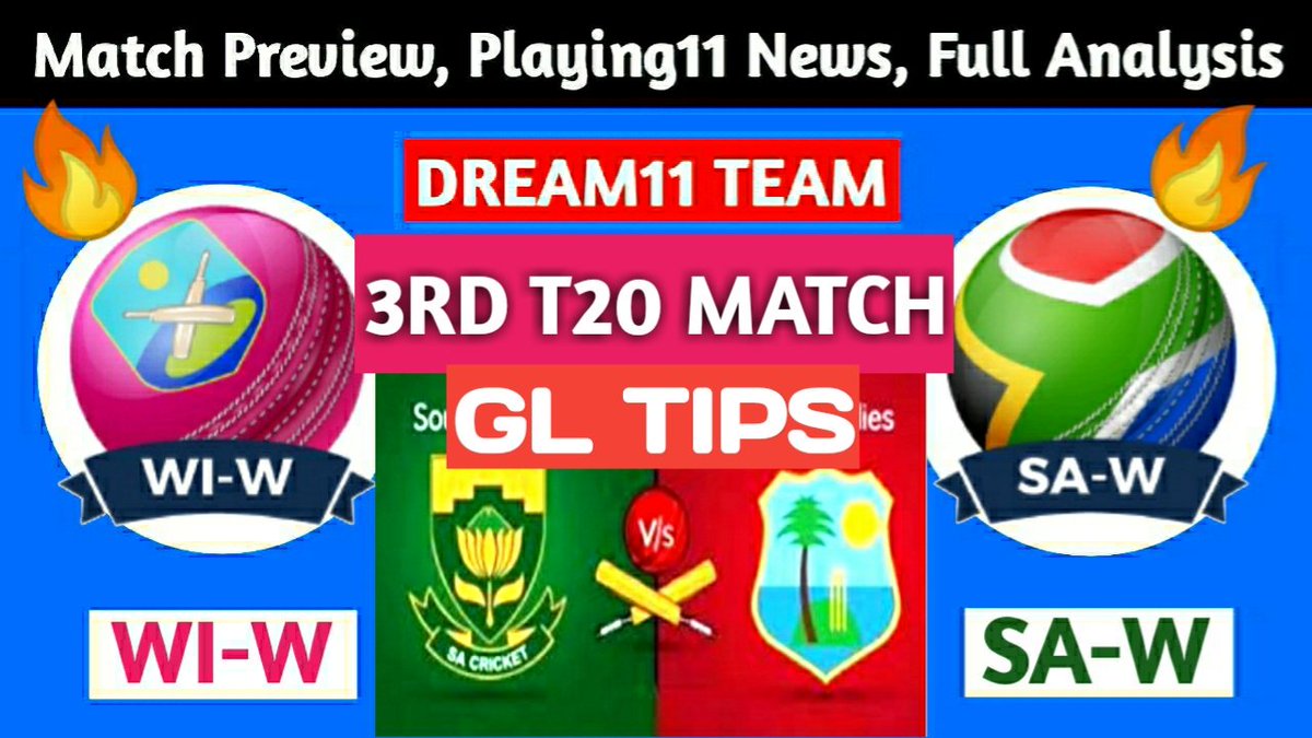 prediction_team's tweet photo. SA-W vs WI-W 3rd T20 Dream11 Team 👇👇👇👇👇👇👇👇👇👇👇

https://t.co/9Eo8uTY3rS

Follow us for any last minute news 👉👉👉 @prediction_team

#Dream11
#FantasyCricket
#WIvSA
#womens
#3rdt20 https://t.co/ldY3LjPvLY