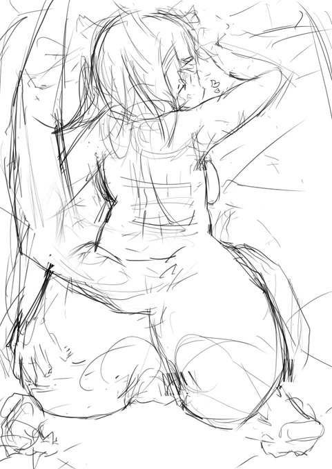 おっしりー!(意訳:ラフが収拾つかなくなってきて困っている 