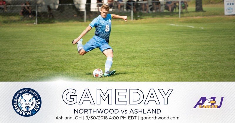 Northwoodmsoc's tweet photo. Your #Timberwolves look to get back on track this afternoon in Ohio! 🐺⚽️ 

🆚 @AshlandMSoccer 
🗓 September 30th
🕖 4:00pm Kickoff
🏟️ Ashland, OH

#PrideInBattle #NUMensSoccer https://t.co/Up94NGZ86V