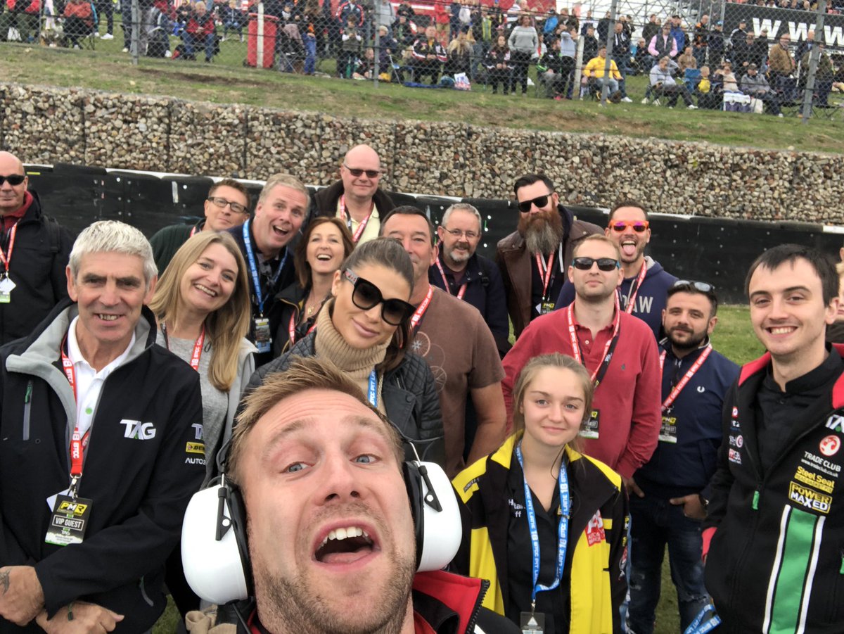 UKPMR's tweet photo. On the grid with some of our VIPs for the penultimate race of the season. #BringItOn #BTCC #DunlopBTCC #motorsport https://t.co/m4YOvKEX0z