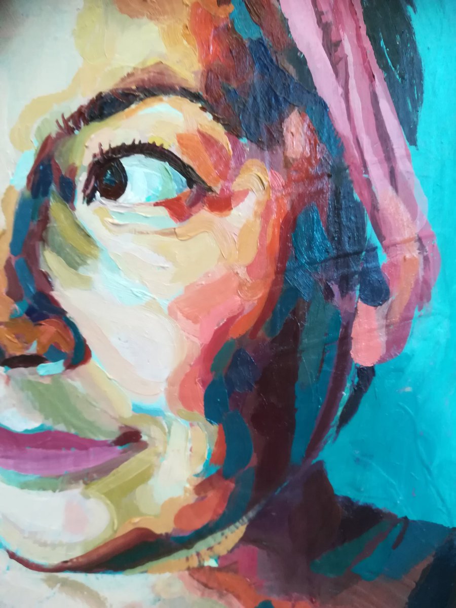 EstherRossArts's tweet photo. A little something I'm working on. First time with oils. https://t.co/merKrDj9ky