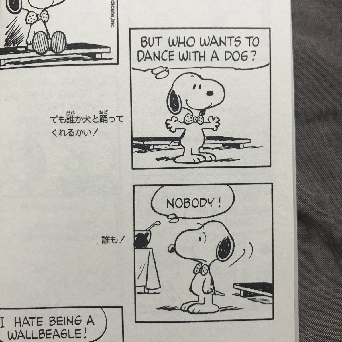 伊藤聡 No Twitter スヌーピーのまんが楽しい この両手を広げてるコマのスヌちゃん 本当にかわいいです ๑ ᴗ