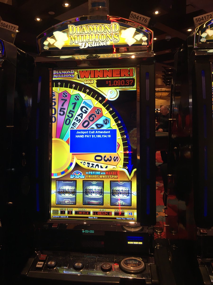 RiverCreeCasino's tweet photo. 🚨🚨 Jackpot Alert 🚨🚨 We had some fantastic Saturday night slot wins! The Diamond Millions progressive was just won $1,188,154.18 tonight! 🤑🤑#winnerwinnerchickendinner 💵💵💵#rivercreeslots #edmonton #diamondmillions #rivercree #casino 
#aglc #progressiveslots #yeg #alberta https://t.co/wGBE6IetIe