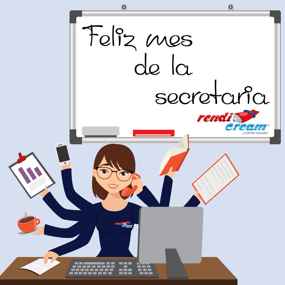 rendicream's tweet photo. Muchas felicitaciones a todas las secretarias que cada día realizan su máximo esfuerzo por mantener el orden y contribuir con el correcto funcionamiento de todas las actividades de la empresa. #diadelasecretaria #felicidades #secretaria #30S #serious #comics #rendicream https://t.co/DJyXVI3sp2