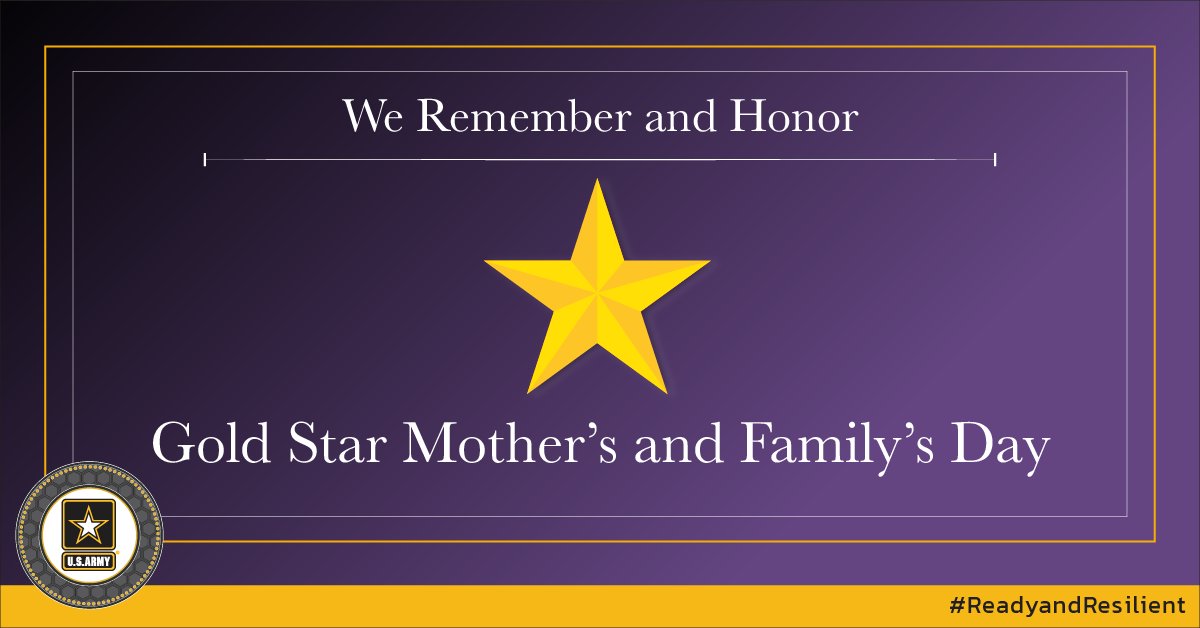 ArmyResilience's tweet photo. We Remember and Honor. #ReadyandResilient #symbolsofhonor #goldstarfamilies https://t.co/rHn8dMuc1s