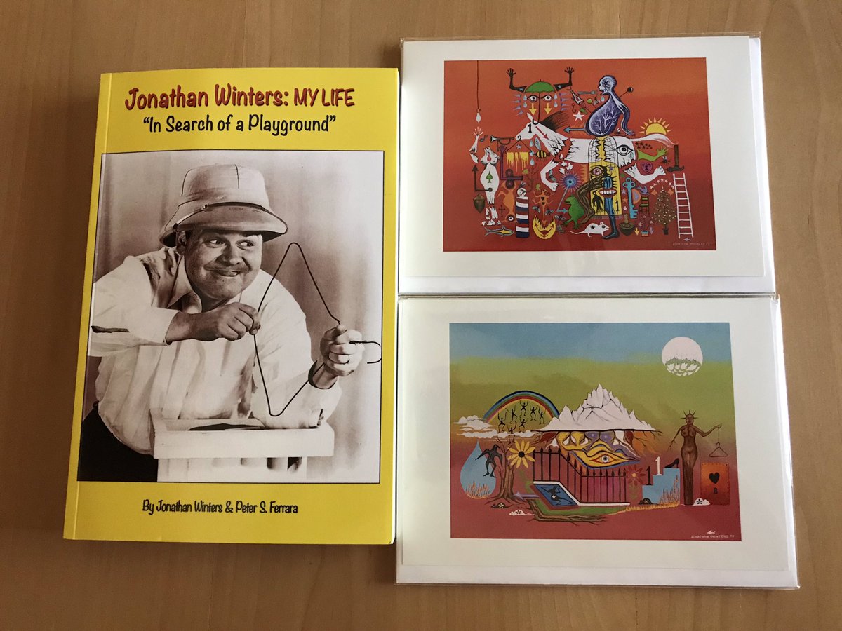 Thanks to Lucinda Winters and family for the great care package. Big ups to both the @NtlComedyCenter & @DanPasternack for bringing us together. Hope to see you all in 2019 in @JamestownNY #JonathanWinters #NationalComedyCenter #MaudeFrickert #Mirth