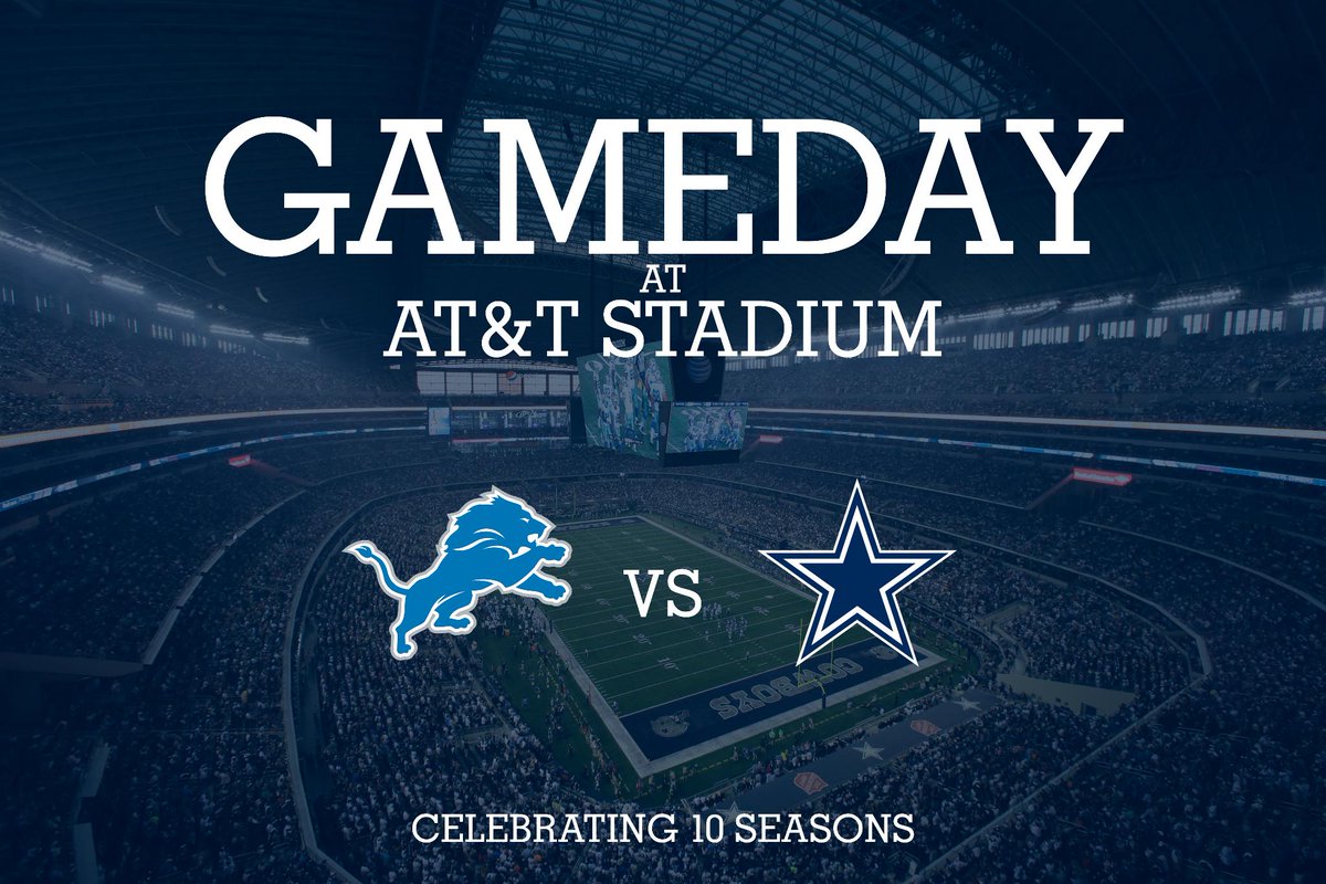ATTStadium's tweet image. It's Gameday, #CowboysNation!
9:00am - Plazas open
10:00am - Stadium Entrances open
12:00pm - Kickoff 🏈