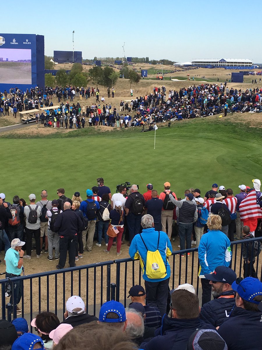 mosley99's tweet photo. Waiting on the 17th, lets bring it home #RyderCup2018 #Europe https://t.co/f0vs6L4DRQ