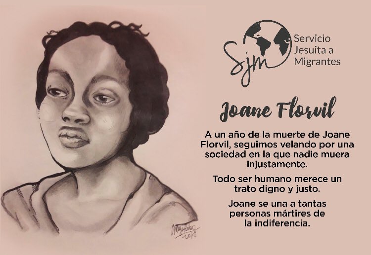 SJMChile's tweet photo. A un año de la muerte de Joane Florvil, seguimos velando por una sociedad más justa. #joaneflorvil https://t.co/jNBtLPYtBG
