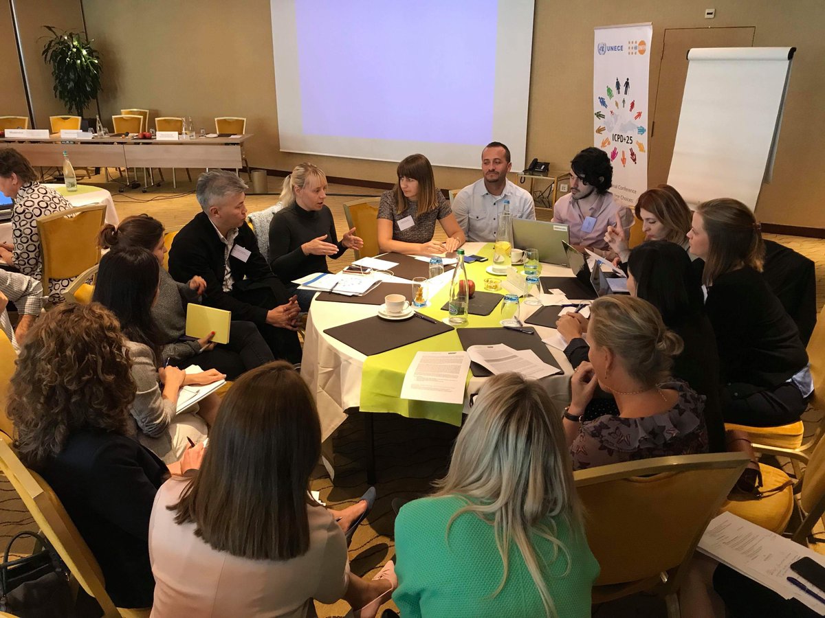 ICPDplus25's tweet photo. Some photos from the #csoconsultation courtesy of Sejdefa Basic Catic, Partnership for Public Health https://t.co/EUNwdAjTAn