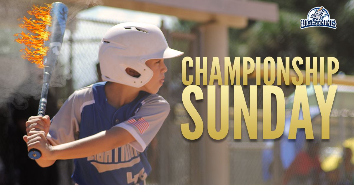 LightnBaseball's tweet photo. Rolling into Sunday with our bats on FIRE!! @USSSABSBL NSB semis at 11am and finals at 1pm in the AAA/Major bracket. LET'S GO BOYS!! #LightningBaseball #ChampionshipSunday https://t.co/AMe8F1tpUk