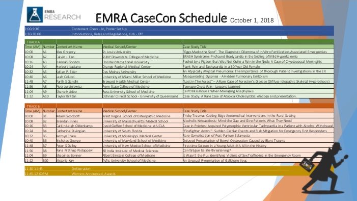 BrendanInnes's tweet image. Going to #acep18? Come check out @emresidents first ever #casecon where medical students from all over will present interesting cases they've seen in the ED! 10-12 on Monday 10/1 in the Marriott Marquis, Marina Ballroom D, South Tower, 3rd floor