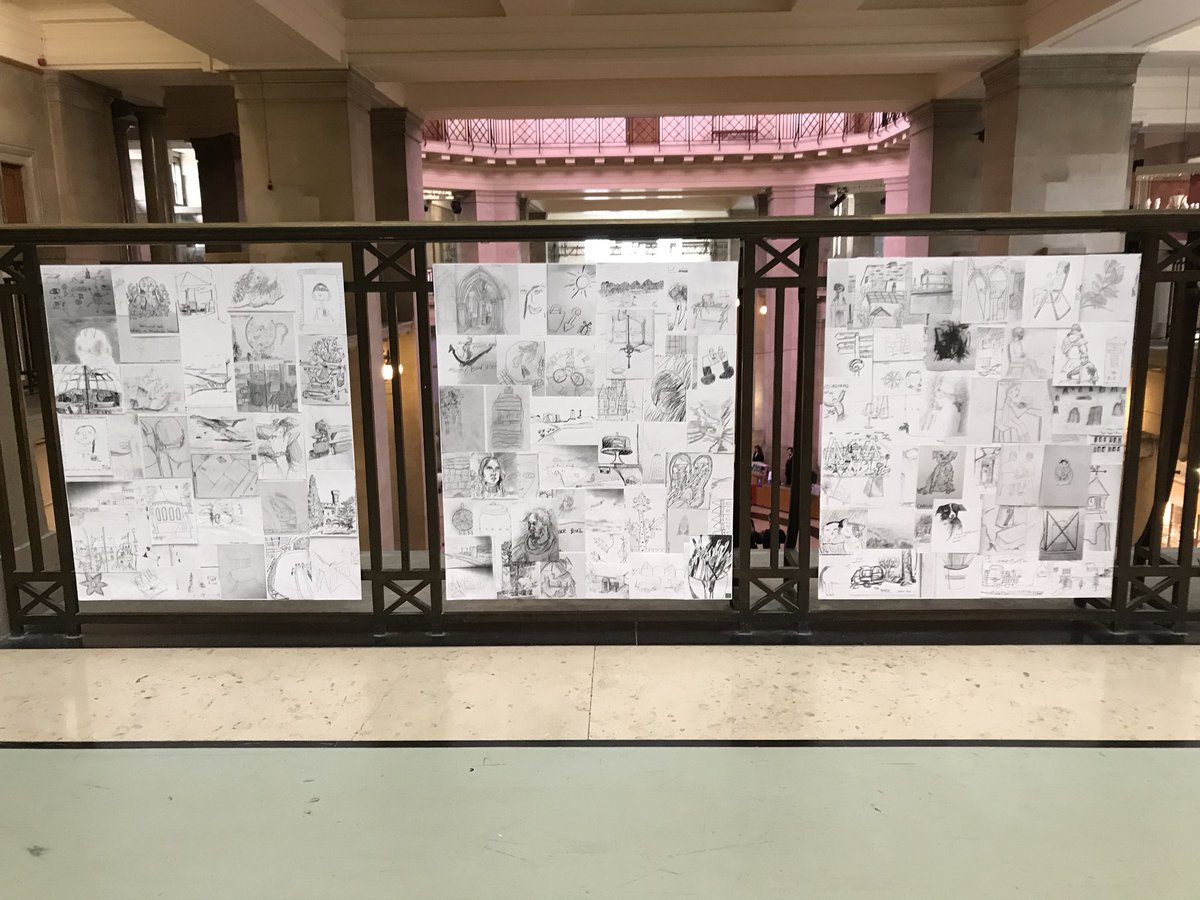 volartswales's tweet photo. Finalising the #DrawnTogetherWales exhibition in @AmgueddfaCymru 
Opens on Tuesday 2 October! https://t.co/9evoB1BfOa