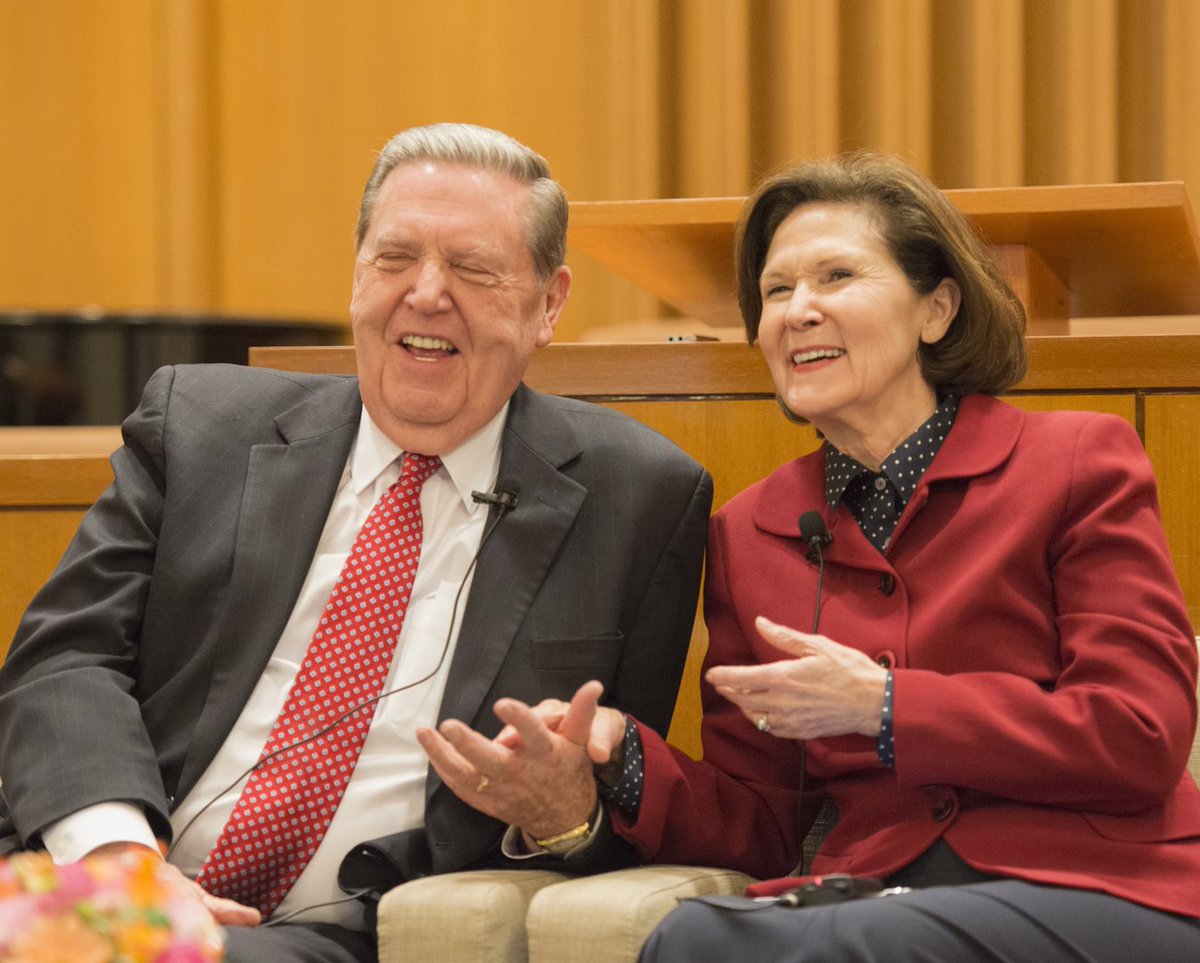 HollandJeffreyR's tweet image. Keep a sense of humor in your marriage, because you can’t survive without it. You’re going to have to laugh at some of the problems and some of the reactions. You’re going to have to see the bright side of things. I’ve always tried to do that with Pat and she with me.