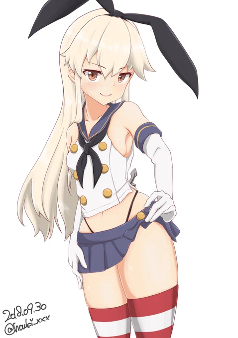 #艦これ版深夜の真剣お絵描き60分一本勝負#艦これ版真剣お絵描き60分一本勝負_20180930#島風 