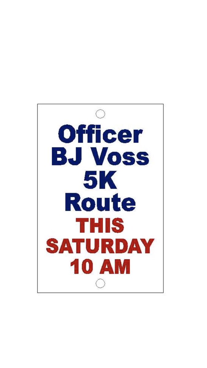 lrebel's tweet photo. On line registration closes in 4 MORE DAYS!!  Have you registered for...

The Officer BJ Voss Memorial 5K Run/Walk on Saturday Oct 6th @ 10am 👮🏼‍♂️🚓🏃🏿‍♂️🏃🏼‍♀️🚶🏻‍♀️?

Registration link: https://t.co/ix7za2Npne https://t.co/lKiUHuoGvv