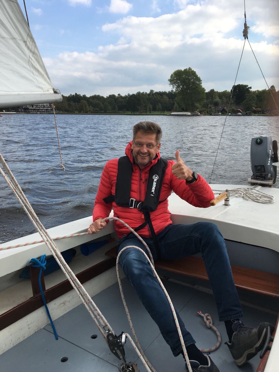 HansZwerver's tweet photo. After 3.5 days full of tendons and frogs at #ISTS2018 now a relaxed day with sun, sails and wind(mill)! Thanks to all and greetings from Groningen! https://t.co/uljsRRiPSb