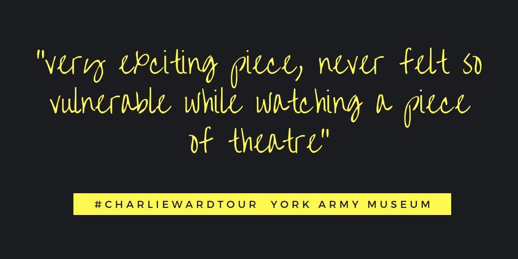 YorkArmyMuseum's tweet photo. We're sharing more audience feedback on @FuelTheatre #charliewardtour - it's with us for 4 more days, pop in before it's over #OnlyInYork @YorkMediale @LocalLinkYork #sounddesign #soundart #WW1
#commemoration #YorkRemembers https://t.co/LvrX990n0g