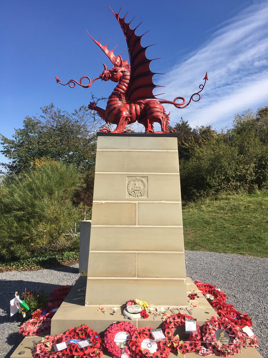 danelson650's tweet photo. Also today! We stopped at Memetz Wood memorial to the Welsh, handy considering the boys are studying a poem about this very place for English (Nice work Mrs Wittke!) We also stopped at Catepillar Valley Cemetery to visit a relative, &amp;the moving wall of all nations soldiers’ names https://t.co/CjA13eRsfn