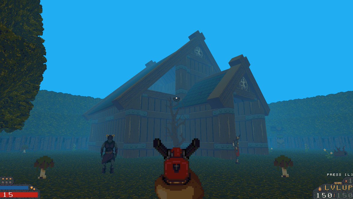 RegdayNull's tweet image. Blocky house. Not m.d., but cool too. #hermodrgame #screenshotsaturday  #indiedev #indiegames