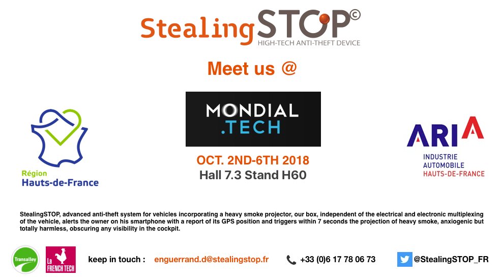 StealingSTOP_FR's tweet photo. 🙌 Rejoignez-nous vite, on vous attend ! @mondial_tech 
https://t.co/2HdXn8lDQb https://t.co/m7bDqqYfO1