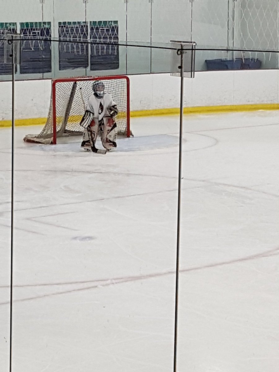 MsEDuncan's tweet photo. First game with the Nepean Raiders Atom B and this man was on fire. First team win of 8-3! #ProudGoalieMom #GoRaidersGo #AtomB https://t.co/GCCDScg3ld