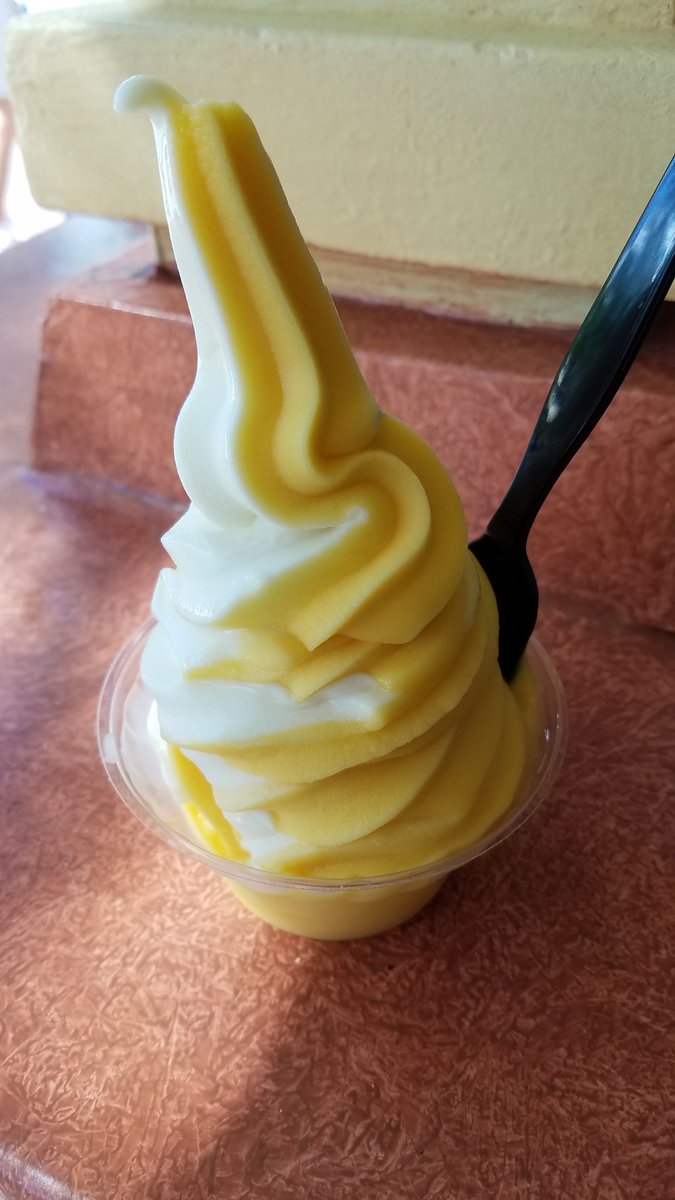 AOVlogs's tweet photo. The orange cream was definitely better than the regular dolce whip! https://t.co/K4hoLIri5A