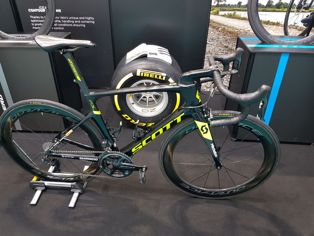 GameCentraI's tweet photo. Did you spot @Pirelli's new winter tyre? #cycleshow2018 https://t.co/k6GR4yCyxE