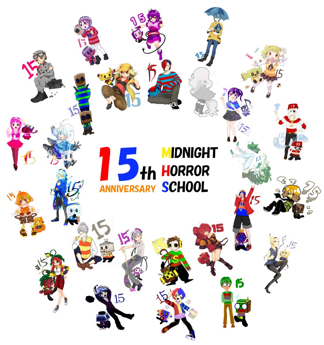 Mhs全員集合15周年 本日でミッドナイトホラースクールは15周年になります 参加された皆様ありがとうございました Mhs全員集合15th ミッドナイトホラースクール