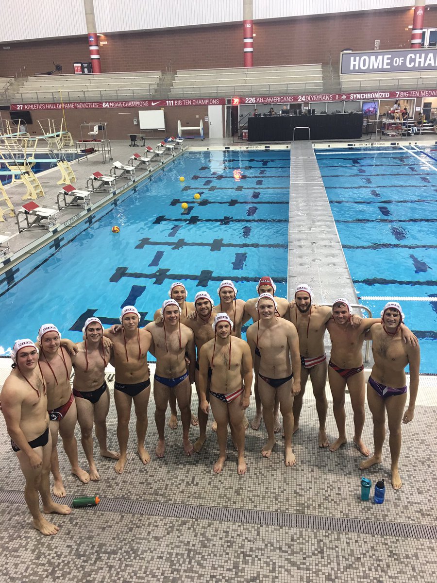great weekend watching <a href="/MU_MensWP/">Miami Water Polo</a>! Go RedHawks!!!