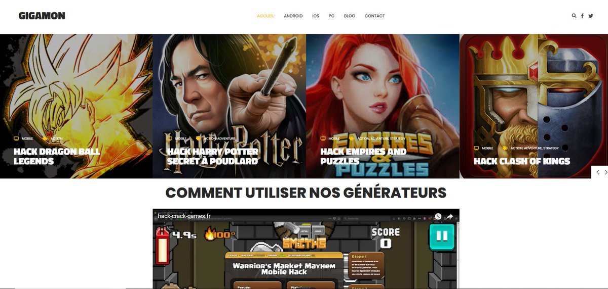 buzzafter's tweet image. Hack sur les jeux mobiles et générateur en ligne 

➡️ gigamon.fr

#jeux #mobile #générateur #jeu