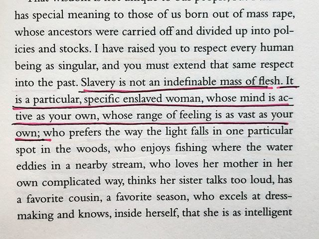 onbooksshow's tweet photo. "Slavery is not an indefinable mass of flesh. It is a particular, specific enslaved woman, whose mind is active as your own, whose range of feeling is as vast as your own..." #tanehisicoates #history #racism #violence #society #americanculture #2015 #booksofinstagram #bestl… https://t.co/nDubYlptDu