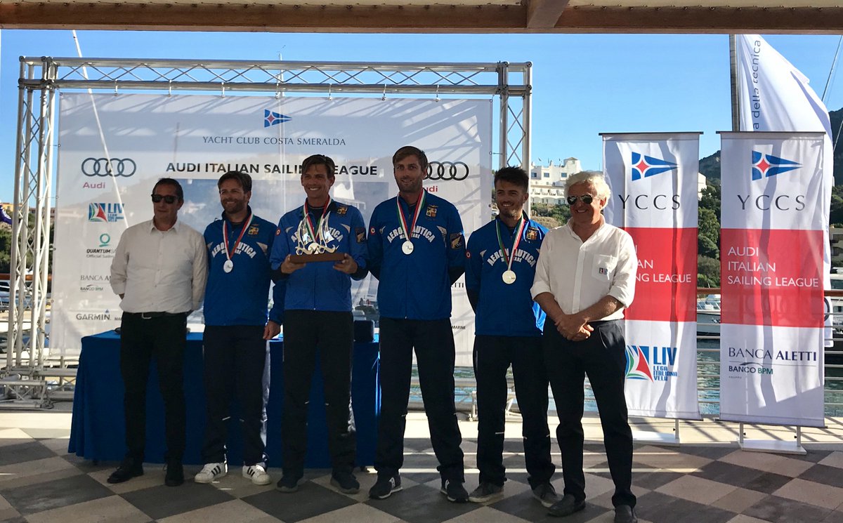 legavela's tweet photo. Si conclude in bellezza il Campionato Italiano per Club della #LIV #AudiItalianSailingTeam 
Grazie al club organizzatore, lo @YccsPortoCervo 💎

🥇 e 🏆 Trofeo Banca Aletti @cv_bari_nautica 
🥈 @ItalianAirForce 
🥉 #SocietàCanottieriGardaSalò https://t.co/N5IsOg3miw