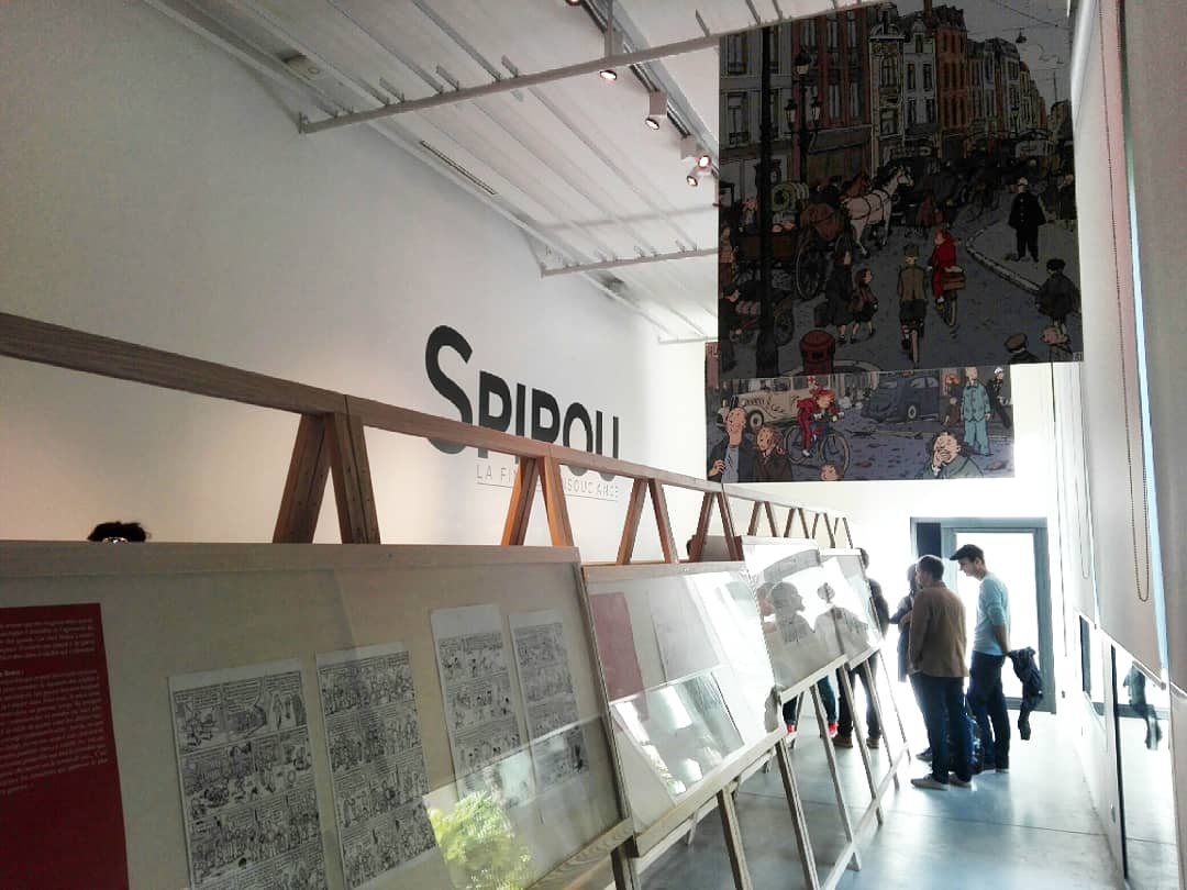 AVoirALire's tweet photo. Exposition Spirou - La fin de l'insouciance d'Émile Bravo avec @formula_bula jusqu'au 28 octobre à la médiathèque Françoise Sagan.
#bd #bandedessinee #FormulaBula #Festival #editeurs #livres #public #exposition #mediathequefrancoisesagan #spirou #emilebravo https://t.co/01axrcqgLV