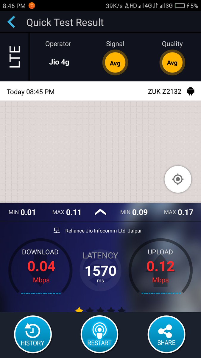 im_mukesh1's tweet photo. #Jio #speedtest in #netvelocity app
#4g speed ke Name pr logo ko lut Rhe h jio wale😡😡😡 @JioCare @reliancejio @ndtv @iamsubhashsaini https://t.co/MaOJzWXJWC